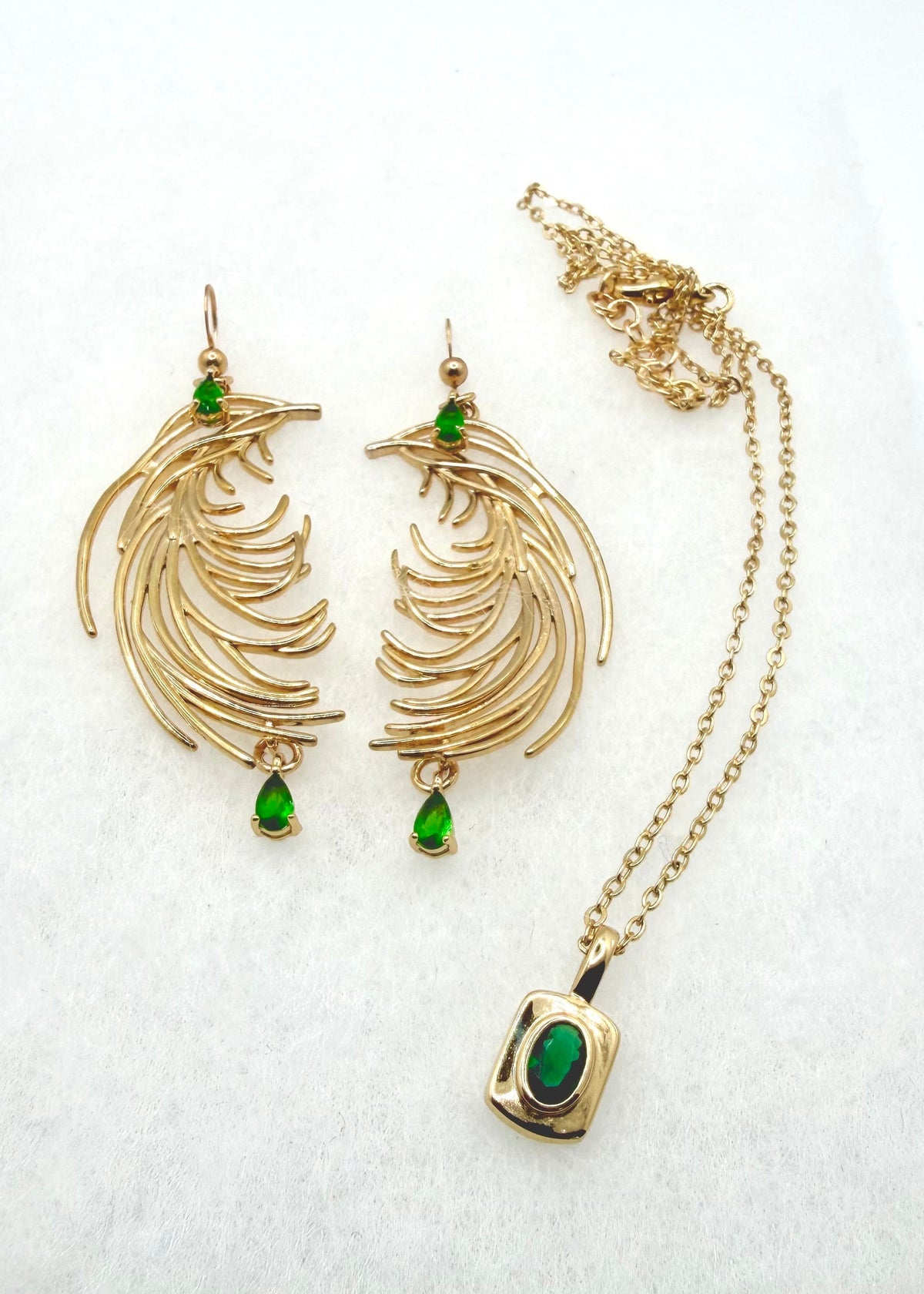 Emerald Feather set